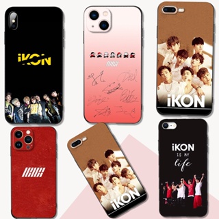 เคสโทรศัพท์มือถือ ซิลิโคนนิ่ม Tpu ลายศิลปินเกาหลี IKON สีดํา สําหรับ Iphone 12 Mini Pro Max