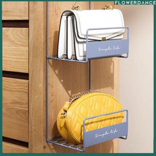 Bag Storage Rack Household Bedroom Wardrobe Hanging Bag Behind The Door Hanging Bag Rack Wall Storage Rack Cabinet Hanging Bag Rack flower