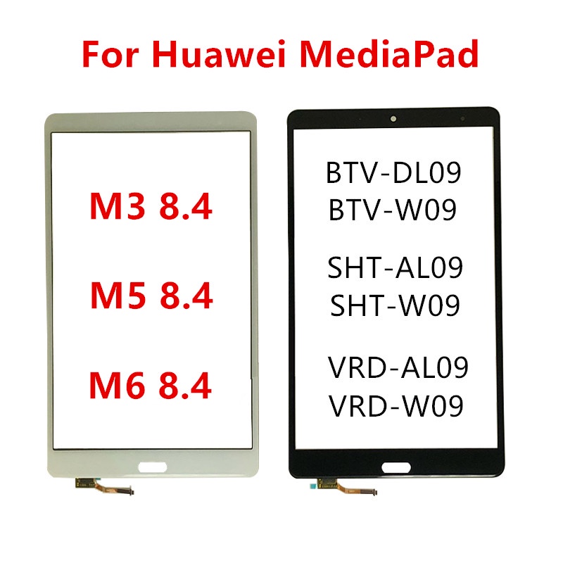 หน้าจอสัมผัสสําหรับ Huawei MediaPad M3 M5 M6 8.4 BTV-W09 SHT-AL09 VRD Digitizer Sensor จอแสดงผล LCD ด้านหน้าแผงอะไหล่ซ่อม