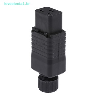 Loveoionia1 IEC 320 C19 ซ็อกเก็ตปลั๊กตัวเมีย AC C19 IEC C19 16A 110-250V