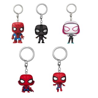 พวงกุญแจ จี้ฟิกเกอร์ไวนิล Funko Pop Avengers Spider Man Across The Spider-Verse The Spot Gwen Stacy Peter Parker