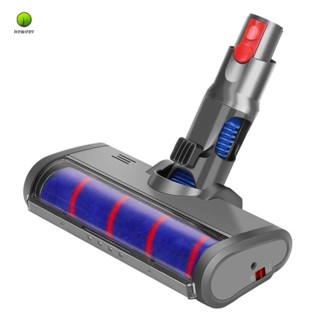 หัวแปรงลูกกลิ้ง แบบนิ่ม พร้อมไฟหน้า LED แบบเปลี่ยน สําหรับ Dyson V10 Digital Slim Fluffy V12