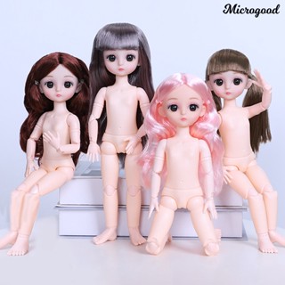 Mgc ตุ๊กตา BJD ขนยาว ขยับข้อต่อได้ 30 ซม. สีดํา สําหรับเปลี่ยนเสื้อผ้า ของขวัญ 1 ชุด