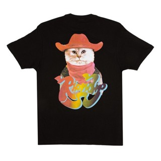 Ripndip yee-haw เสื้อยืดแขนสั้น พิมพ์ลายแมว ทรงหลวม สไตล์คาวบอย สําหรับคู่รัก