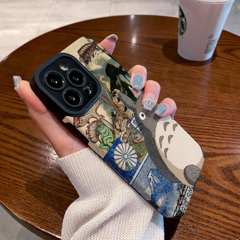 เคสโทรศัพท์มือถือ แบบนิ่ม ลายการ์ตูนโตโตโร่ กันกระแทก สําหรับ IPhone11 12 Pro Max X XR XS Max SE Apple 7 Plus 8 Plus IPhone 13 Pro Max IPhone 14 Pro Max