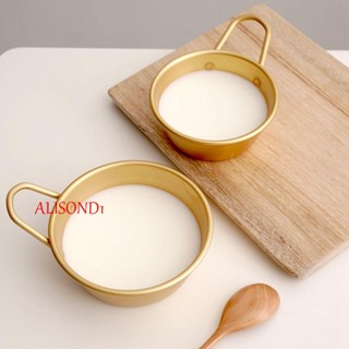 ALISOND1 ชามอลูมิเนียม แบบดั้งเดิม ของใช้ในบ้าน สไตล์เกาหลี สําหรับใส่ไวน์ ข้าว