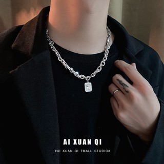 สร้อยคอผู้ชาย อินเทรนด์ ดีไซน์ไฮเอนด์ Sense Niche Boys Street Wear All-Match Pendant High Street Puffian Hands