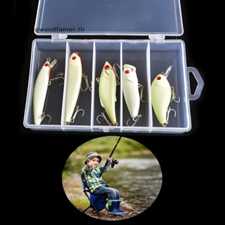 ชุดเหยื่อตกปลาเรืองแสง VIB Popper Crank Minnow กล่องดินสอเรืองแสง