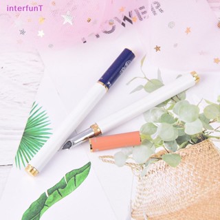 [InterfunT] ปากกาหมึกซึมโลหะ ขนาดเล็ก 0.38 มม. สุ่มสี 1 ชิ้น [ใหม่]