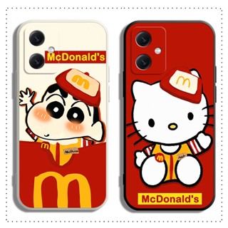 เคส Xiaomi  POCO F3 F4 F5 M5 M4 M3 X5 X4 X3 GT NFC PRO 4G 5G โทรศัพท์มือถือแบบนิ่ม ลายการ์ตูนชินจัง สีดํา สีขาว สําหรับ เสียวหมี่