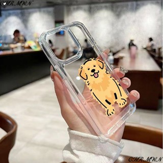 Oqqy เคสโทรศัพท์มือถือแบบใส กันกระแทก ลายสุนัขกราฟฟิตี้น่ารัก สําหรับ Iphone 11 128 1413 pro 7p