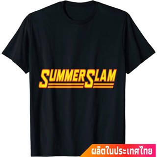  พิมพ์ลาย มวยปล้ำอาชีพ มวย มวยปล้ำลีก อเมริกา WWE SummerSlam 90 Graphic T-Shirt คอกลม แฟชั่น  ผ้าฝ้