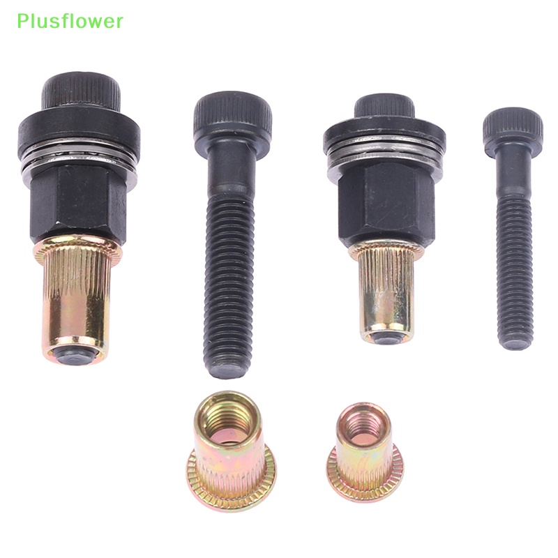 (Plusflower) M6 M8 ปืนยิงรีเวทนัท แมนนวล สเตนเลส คอลัมน์ หกเหลี่ยม DIY