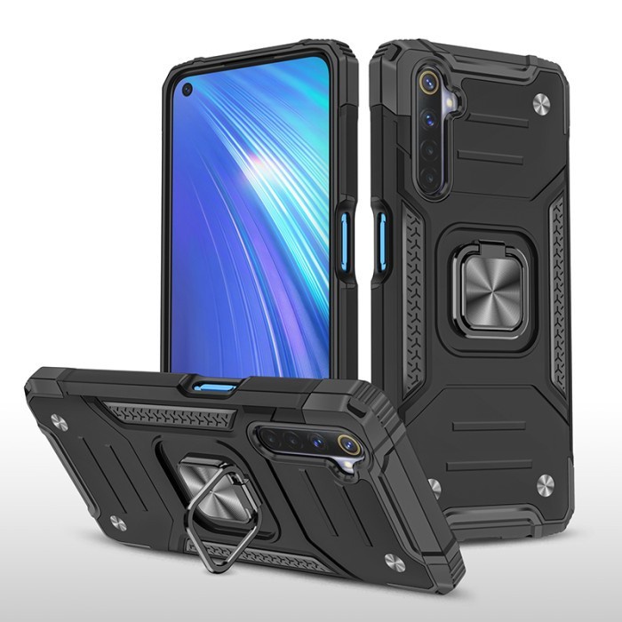 Realme 5 5i 5s C3 - RUGBOX Army Military Stand Ring เคสเกราะที่ทนทาน