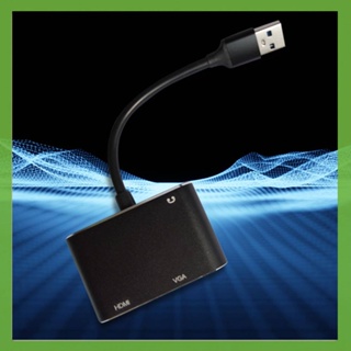 อะแดปเตอร์แจ็คเสียง 3.5 USB C VGA สําหรับ PC Laptop TV