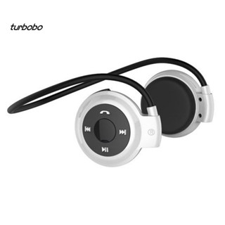 Turbobo ชุดหูฟังสเตอริโอบลูทูธ แฮนด์ฟรี การ์ด TF MP3 สําหรับเล่นกีฬา วิ่ง