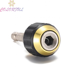 【COLORFUL】Keyless Drill Chuck 1/4" Hex Shank 60mm Length Carbon Steel Conversion Bar