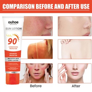 【COD】 Ouhoe 50g Sunscreen Bulk Spf90 ขายส่ง Sun Stick Moisturizing Oil Free Whitening Sunblock Body Face For Black Oily Skin Care Produits