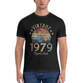 เสื้อยืด พิมพ์ลาย 1979 สไตล์วินเทจ สร้างสรรค์ เป็นที่นิยม ของขวัญ สําหรับผู้ชาย