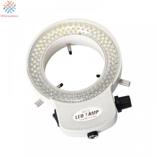แหวนไฟ LED 6000K 144 ปรับได้ สําหรับกล้องจุลทรรศน์สเตอริโอ