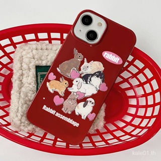 เคสป้องกันโทรศัพท์มือถือ แบบนิ่ม ลายการ์ตูนกระต่ายนําโชค กันกระแทก สําหรับ iPhone 14promax X 11 13pro 12 xr xsmax