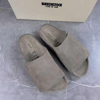 BIRKENSTOCK รองเท้าแตะโลฟเฟอร์ลําลอง หนังนิ่ม สําหรับผู้ชาย และผู้หญิง