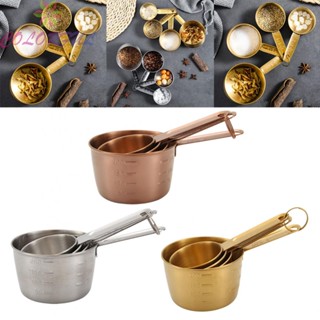 【COLORFUL】Graduated Measuring Cup Stainless Steel Measuring Cup Baking Measuring Durable