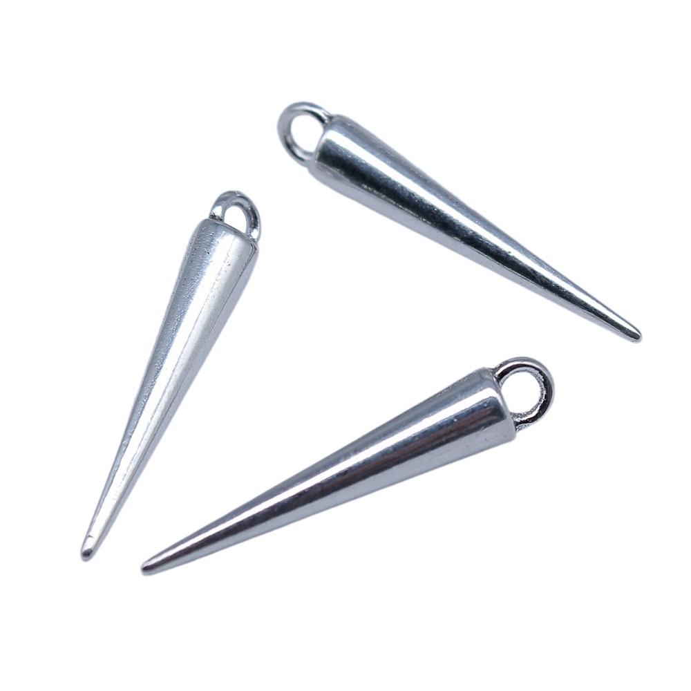 จี้ลูกปัด ทรงเรียว สําหรับทําเครื่องประดับ งานฝีมือ Diy