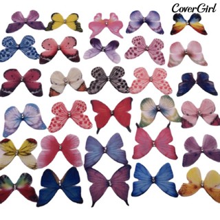 Covergirlzs ผีเสื้อจําลอง ประดับเพชรเทียม หลากสี 40 ชิ้น