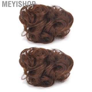 Meyishop Messy Hair Bun  Women 2pcs for Dance Parties Wedding