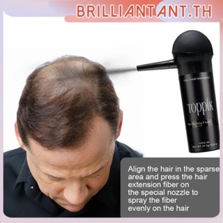 Toppik Instant Hair Growth Powder Hair Building Fiber Keratin Thickening Spraywig Regrowth For Woman Man Hair Building Fibers Loss 27.5g Hairline Optimizer Thicker Powder For Hair bri ผลิตภัณฑ์ปลูกผม