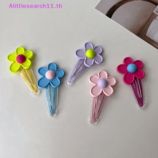 Alittlesearch11 กิ๊บติดผม ลายดอกไม้ สีแคนดี้ สําหรับเด็กผู้หญิง 1 ชิ้น