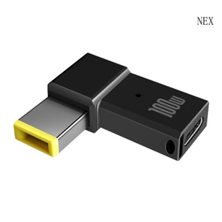 Nex อะแดปเตอร์พาวเวอร์ USB-C Type C ตัวเมีย เป็นตัวผู้ ทรงสี่เหลี่ยมผืนผ้า สําหรับอะแดปเตอร์พาวเวอร์ DC