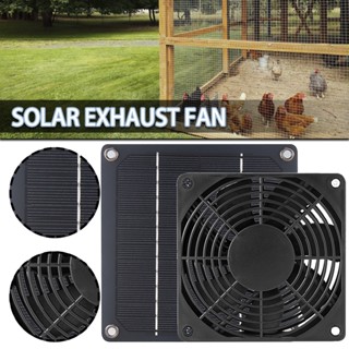 3W Solar Panel Powered Fan Kit Waterproof Solar Exhaust Fan for Greenhouse Shed