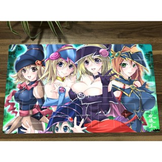 Yugioh Dark Magician Girl Playmat แผ่นรองเมาส์เกมมิ่ง แผ่นรองเมาส์ สําหรับ TCG CCG