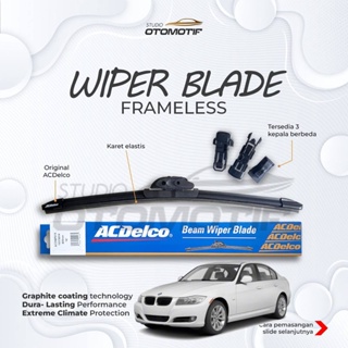 ที่ปัดน้ําฝน ไร้กรอบ สําหรับ BMW E90 3rd Series 2005-2008 PRE LCI ACDELCO 24-19