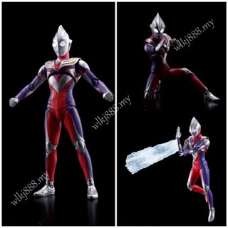 S H Figuarts โมเดลฟิกเกอร์ อนิเมะ อุลตร้าแมน Tiga Dark Action Figure ของเล่นสําหรับเด็ก