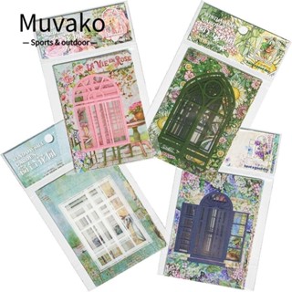 MUVAKO สติกเกอร์ใส หลากสีสัน สําหรับตกแต่งโทรศัพท์มือถือ DIY