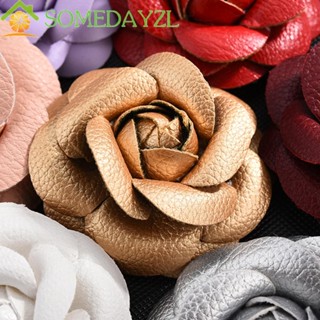 SOMEDAYZL Camellia ดอกไม้ เกาหลี แฮนด์เมด เย็บผ้า เครื่องประดับ เข็มกลัด เสื้อยกทรง