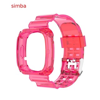 【Simba】อะไหล่สายนาฬิกาข้อมือ พร้อมกันชน แบบเปลี่ยน สําหรับ Bit Versa3