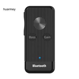 Huarmey X8 อะแดปเตอร์รับส่งสัญญาณเสียงเพลง บลูทูธ 5.0 EDR แบบพกพา สําหรับรถยนต์