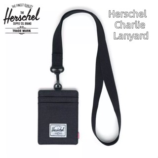 Herschel Charlie สายคล้องคอ ผ้าแคนวาส สําหรับใส่บัตร นามบัตร