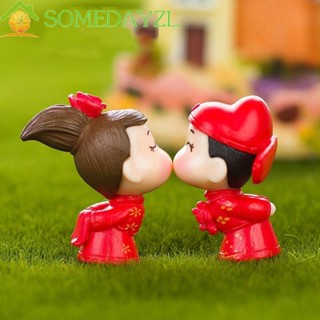 SOMEDAYZL ตุ๊กตาจิ๋วน่ารัก สําหรับตกแต่งสวนขวด วันวาเลนไทน์ DIY