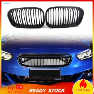 Setn ตะแกรงกันชนหน้ารถยนต์ สีดําด้าน 1 คู่ 51137371685 51137371686 สําหรับ BMW 1 Series F20 15-16