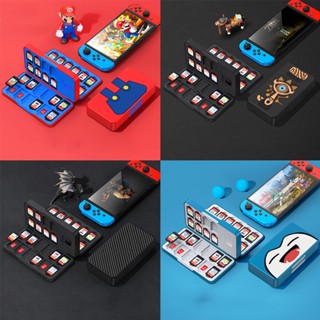 เคสเกมสวิตช์ 40 ช่อง พร้อมการ์ด Micro SD 24 ใบ และแท็ก AirTag และแทร็กกระเบื้องซ่อน 40 ช่อง สําหรับ Nintendo Switch