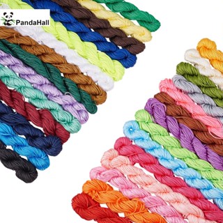 สายเชือกไนล่อนถักมาคราเม่ 1 มม. 28 สี สําหรับทําเครื่องประดับ 700 หลา 1 ชุด