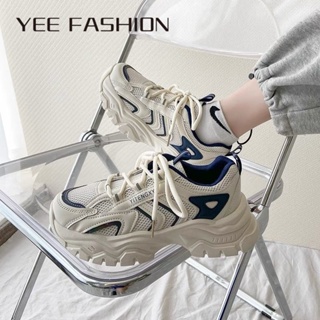 YEE Fashion  รองเท้าผ้าใบผู้ชาย รองเท้าสเก็ตบอร์ดผู้ชาย Low Top รองเท้าผ้าใบสีตัดกัน 2023 NEW 29Z070407 Beautiful พิเศษ Comfortable Unique D23D08X 37Z230910