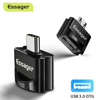 Essager อะแดปเตอร์แปลง OTG USB เป็น Type C Micro USB Type-C ตัวผู้ เป็น USB ตัวเมีย สําหรับ Macbook Samsung USB-C OTG