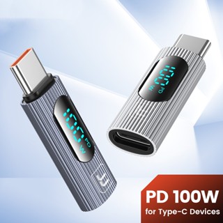 อะแดปเตอร์แปลงชาร์จ Type-C OTG 100W หน้าจอดิจิทัล USB Type C ตัวผู้ เป็น Type C ตัวเมีย OTG PD ชาร์จเร็ว สําหรับ Xiaomi Redmi