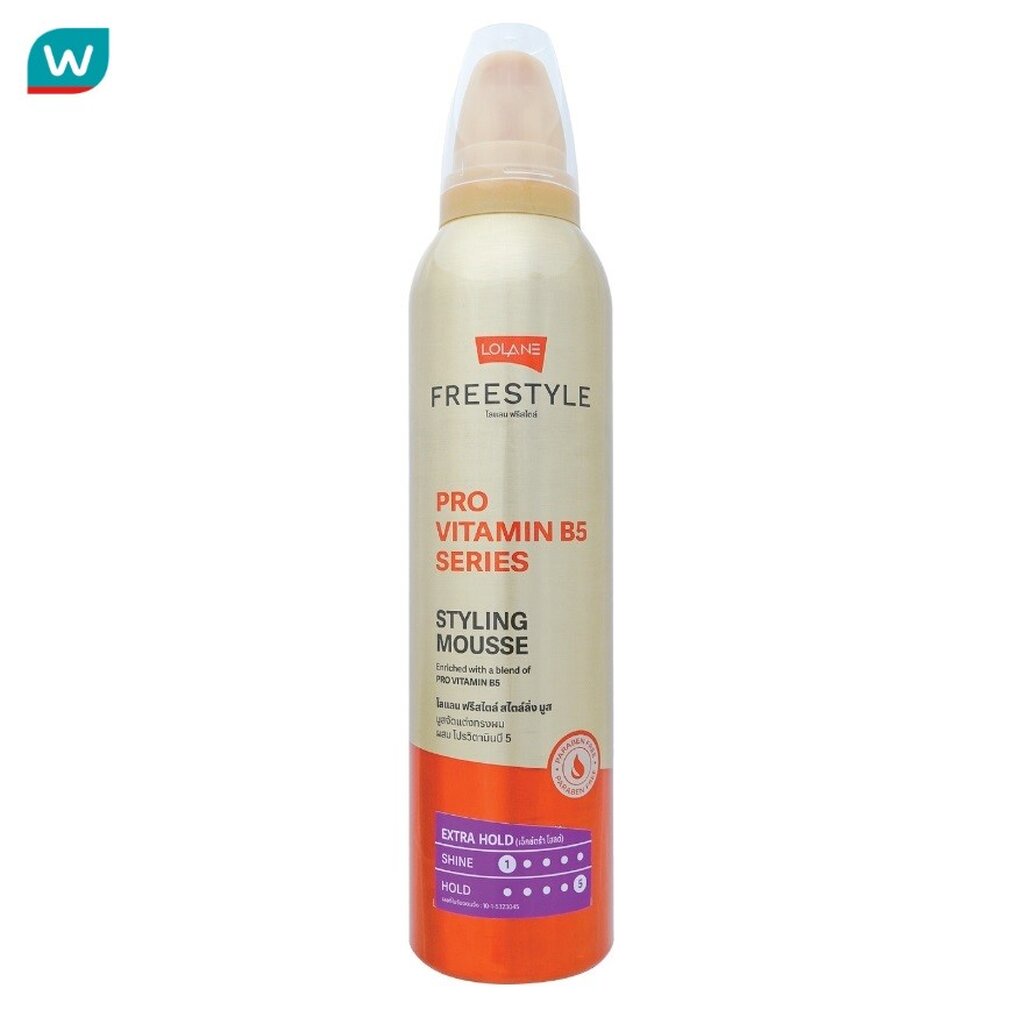 Lolane โลแลน ฟรีสไตล์ สไตล์ลิ่ง มูส 220 มล. มูสแต่งผม จัดแต่งทรงผม